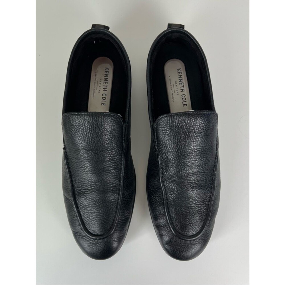 Kenneth Cole Nolan Loafers Black Leather Slip On‎ Dress Shoes Men’s 7